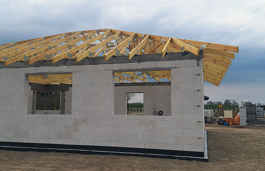 prefabrykowane wiązary dachowe